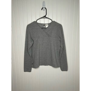 Women's The North Face Long Sleeve Top Size L Gray
